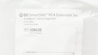 BD 30843E SmartSite PCA Extension Set Smallbore Tubing Segment 1ml x 12 inch